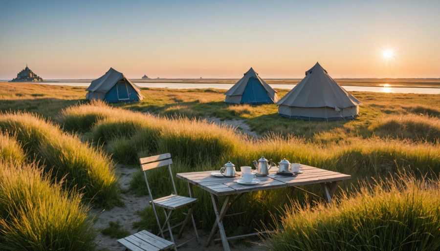 Discover the best campsite experience near mont-saint-michel